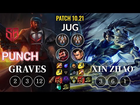 SB Punch Graves vs Xin Zhao Jungle - KR Patch 10.21