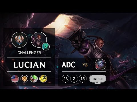 Lucian ADC vs Tristana - NA Challenger Patch 9.8