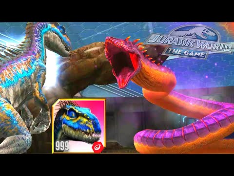 INDORAPTOR GEN 2 999 vs OUROBOROS 66 | JURASSIC WORLD THE GAME