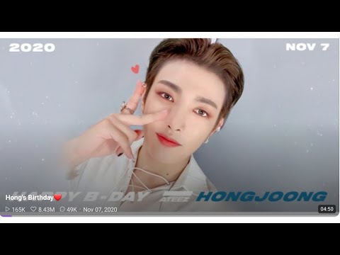 Ateez Vlive Eng Hongjoong Birthday and then went muted so he restared 10-7-2020