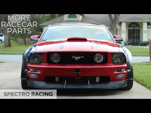 Motor Mounts, APR Wing, FR500 Wheel - Fender Flared Mustang - Ultimate Street Mod Upgrades