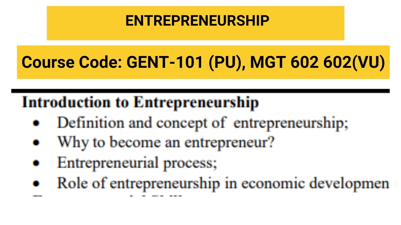 Introduction to Entrepreneurship | Definition, Process, and Importance in Economic Development
