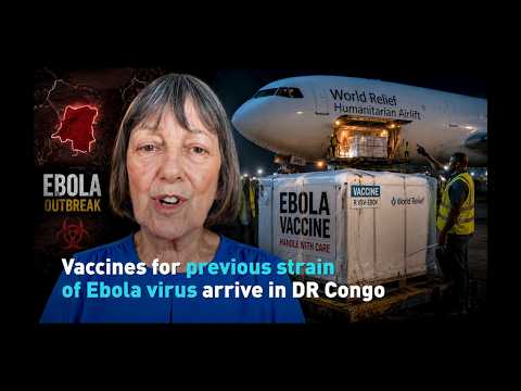 Vaccines for previous strain of Ebola virus arrive in DR Congo