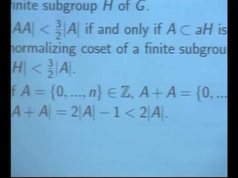 Plenary lecture 2 by Emmanuel Breuillard - Part 1
