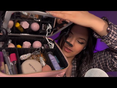 ASMR, getting ready for a date, makeup and hair styling🧘‍♀️💆‍♀️ #asmr #antistress