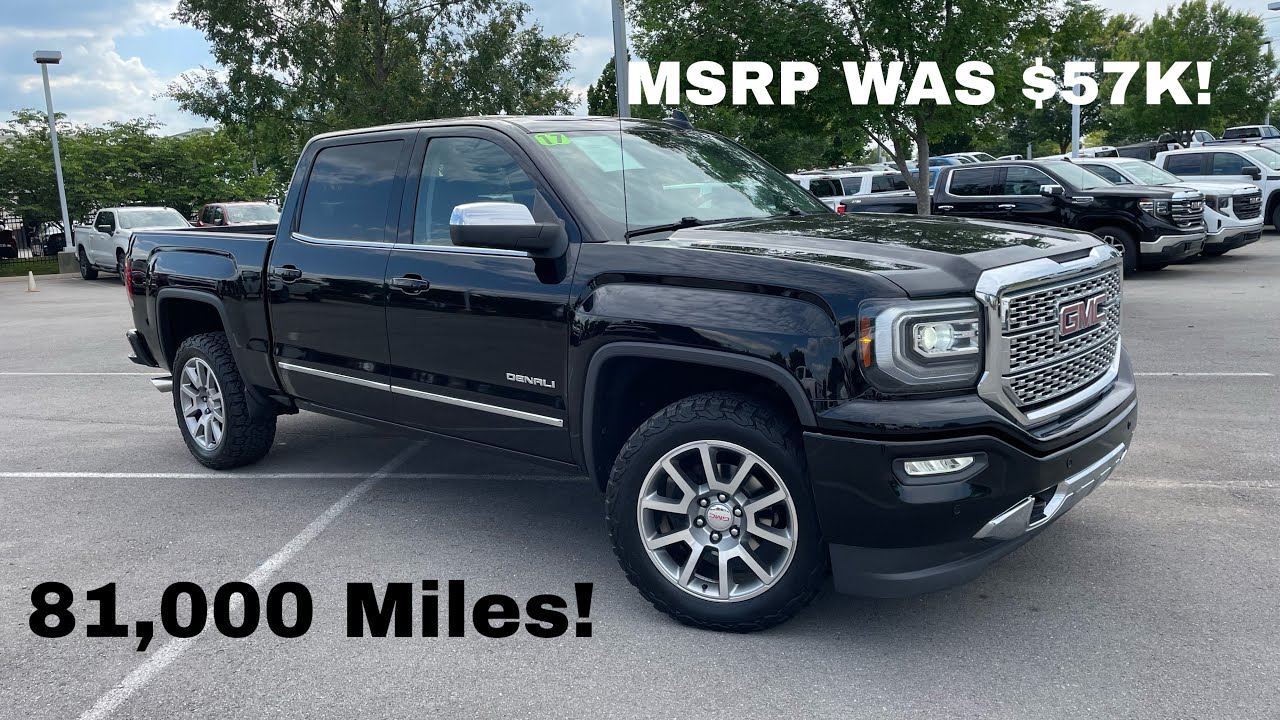 2017 GMC Sierra 1500 Denali 5.3 POV Test Drive & 81000 ...