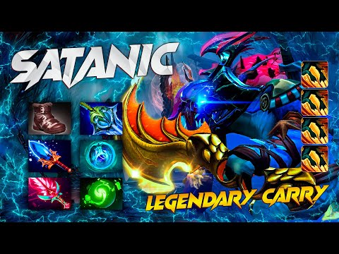 ▶ Satanic [Slark] Hard Carry 7.34e [12/1/10] / Inmortal Top [2] Game Play Dota 2.