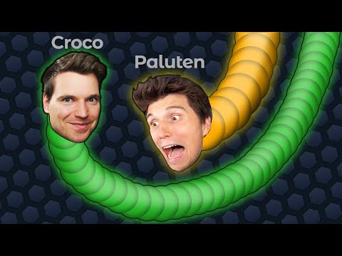 Ich schlage Paluten in Slither.io - Slither mit Croco
