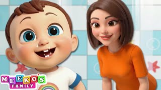 Healthy Habits With Baby Meeko | Meeko's Morning Routine | Meeko's Family Kids Songs
