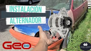 Geo Metro , Instalando Alternador.