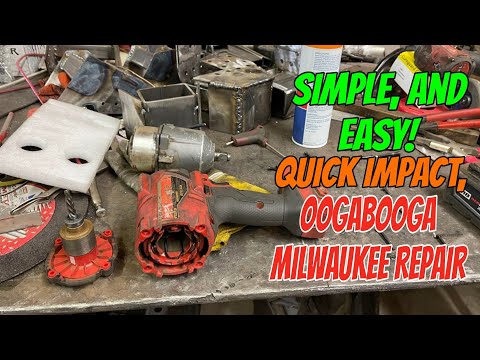 Broken Milwaukee just clicks ,How to repair a Milwaukee impact simple, easy quick ￼