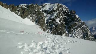 Snow landing near Mount Cook