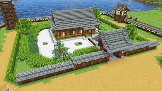 【Minecraft】 日本の城の作り方 逆井城 Part3 主殿 薬医門