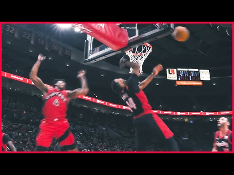 Scottie Barnes SWATS AWAY Norman Powell | Raptors vs Blazers | Nov 15, 2021 | 2021-22 Season