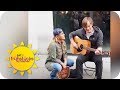 Weltstar Anastacia singt mit Straßenmusiker | SAT.1 Frühstücksfernsehen | TV