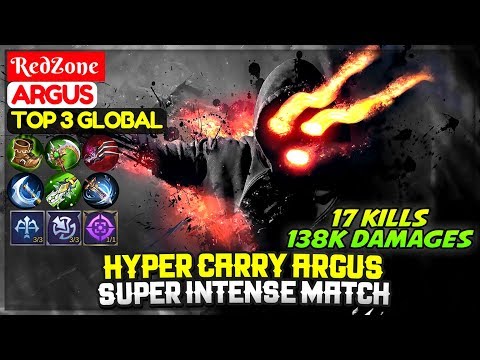 Hyper Carry Argus, Super Intense Match [ Top Global Argus ] RedZone - Mobile Legends
