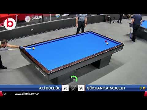 ALİ BÜLBÜL & GÖKHAN KARABULUT Bilardo Maçı - 2022 ERKEKLER 1.ETAP-6.TUR