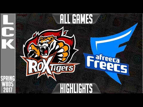ROX Tigers vs Afreeca Freecs Highlights All Games - LCK W8D4 Spring 2017 ROX vs AFs All Games