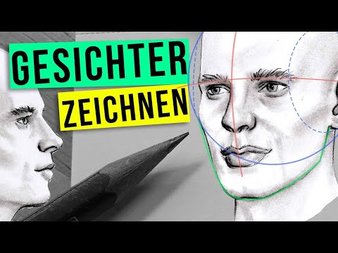 DRAWING FACE FROM ALL PERSPECTIVES | Tutorial for beginners