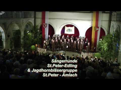 Jagdhornbläser und Sängerrunde - jagdliches Frühlingserwachen