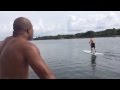 Briggs taunts Wlad at sea, creates wake that knocks champ into the water