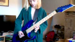 Video thumbnail for Dylan with new guitar, Ibanez RG350M Blue by Jerry Destremps