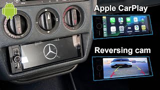 Installing an Android radio in my Mercedes 190e - Wireless carplay, backup cam!