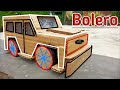 How To Make Bolero Car Using RC Motor Science Project Amazing Ideas