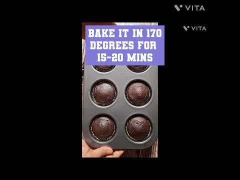 quick and easy eggless chocolate cupcakes...