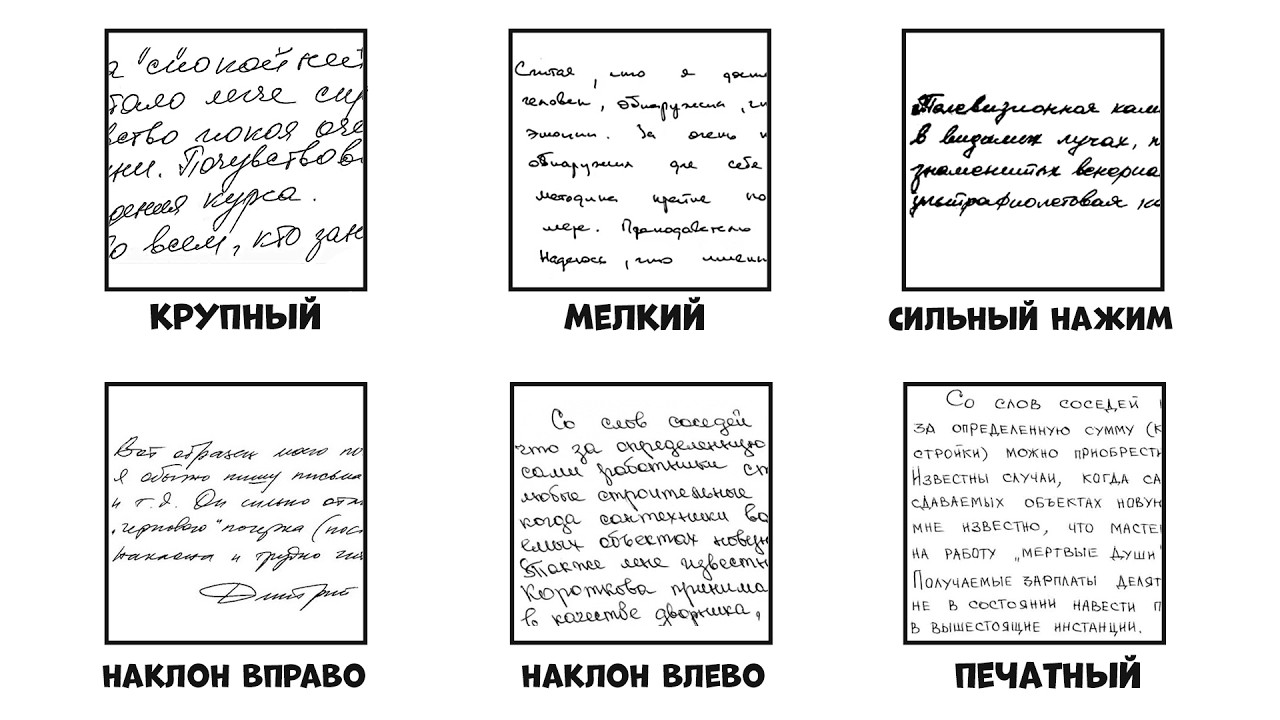 Все типы почерка и что они говорят о тебе