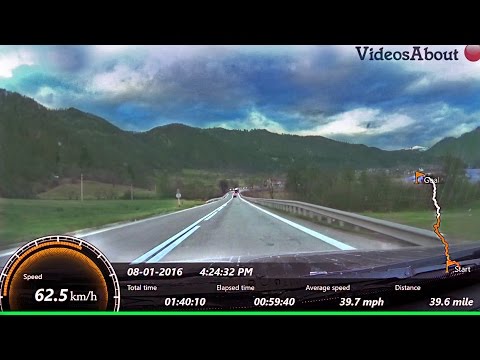 E81/DN7  Pitesti-Sibiu speed/route info (Romania Nadlac-Constanta Pan-European Corridor IV) part 2/2