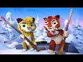 Cristmas Winners Leo And Tig Animal Cartoon