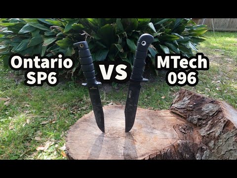 Ontario SP6 vs  MTech 096  Knife Comparison. MUST SEE!