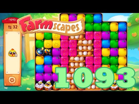 Farmscapes Level 1093 HD Gameplay Walkthrough | 3 - match game | android | ios | pc | app