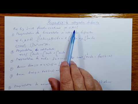 Proprietatile Integralei Definite - Analiza Matematica - Clasa a XII-a - 120502-01