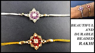 How To Make Beaded Rakhi || Raksha Bandhan || Silk Thread Rakhi || DIY ||
