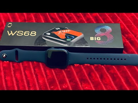 WS68 smart watch unboxing| big screen |full screen|