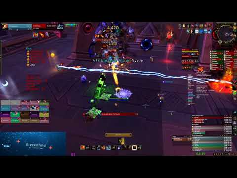 Elevenfold vs Mythic Ra-den the Despoiled Nyalotha Fire Mage Raid Lead POV