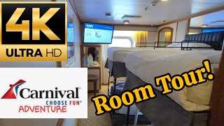 CARNIVAL ADVENTURE ROOM TOUR (OCEANVIEW - OBSTRUCTED)