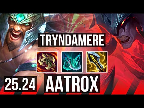 TRYNDAMERE vs AATROX (TOP) | Good KDA: 13/1/10 | EUNE Master | 25.24