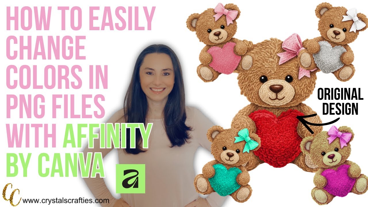 Change Colors in a PNG Design | Easily Edit Premade Designs in Affinity by Canva