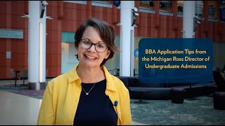 Undergrad Admissions Application tips for Michigan Ross