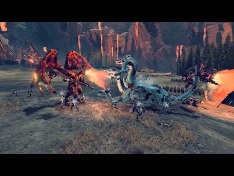 Dark Elves vs Khorne - Massive Battle - Total War Warhammer 3