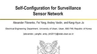 preview picture of video 'Self-Configuration for Surveillance Sensor Network (URAI 2012) conference presentation'