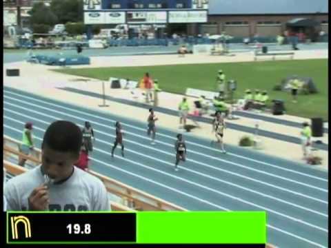 Girls 200m EE Prelim Heat 4 - New Balance Outdoor Nationals 2011