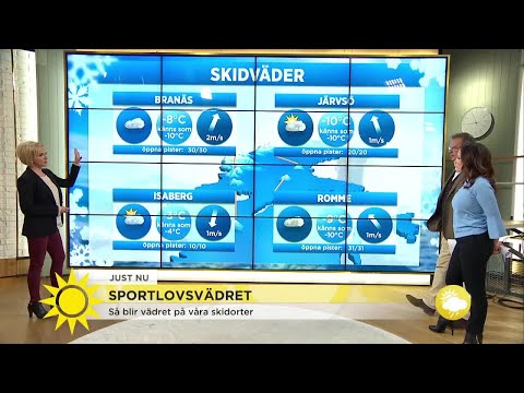 Så blir sportlovsvädret: "Kallt så det räcker och blir över" - Nyhetsmorgon (TV4)
