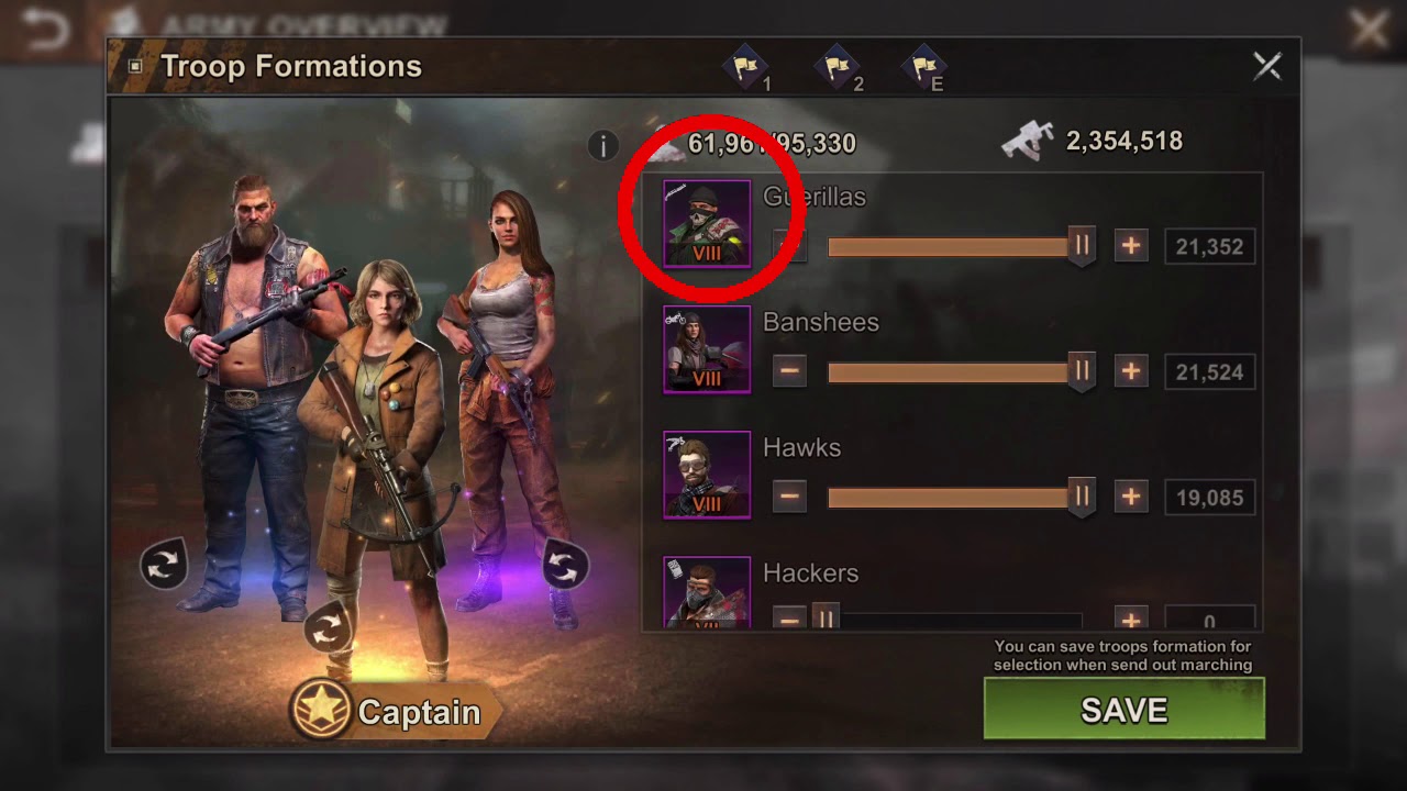 How To Set Troop Formations With no infantry in State of Survival
