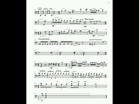 Anna Leonova. Miniature II for Violoncello solo