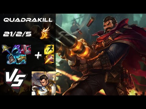 JUNGLE Graves vs Xin Zhao [QUADRAKILL] - NA Grandmaster Patch 14.13