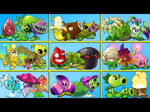 Random 16 Team *3 Plants vs All Zombies - Who Will Win? - PvZ 2 Teams Plant Battle